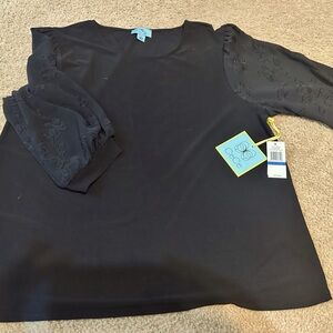 XL black cece top